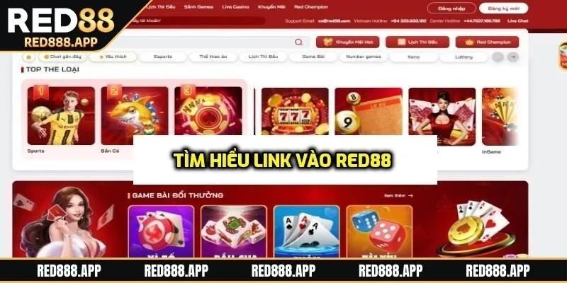 Tìm hiểu link vào RED88